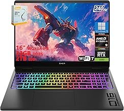 HP OMEN MAX 16 Gaming Laptop | 16" WQXGA IPS 240Hz (500 nits, 100% sRGB) | AMD Ryzen AI 9 HX 375 | 32GB DDR5 2TB SSD | GeForce RTX 5080 (1334 AI Tops) | RGB Backlit Wi-Fi 7 Win11 Pro w/DLCA Accessory