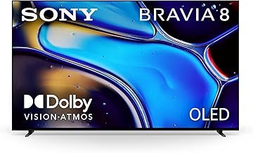 Sony 77 Inch OLED 4K Ultra HD TV BRAVIA 8 Smart Google TV with Dolby Vision HDR and Exclusive Features for PlayStation® 5 (K-77XR80)