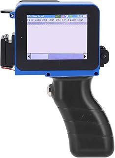 Walfront Portable Inkjet Printer Handheld Intelligent Upgraded Printer with 4.3 Inch LED Touch Screen and UI Interface